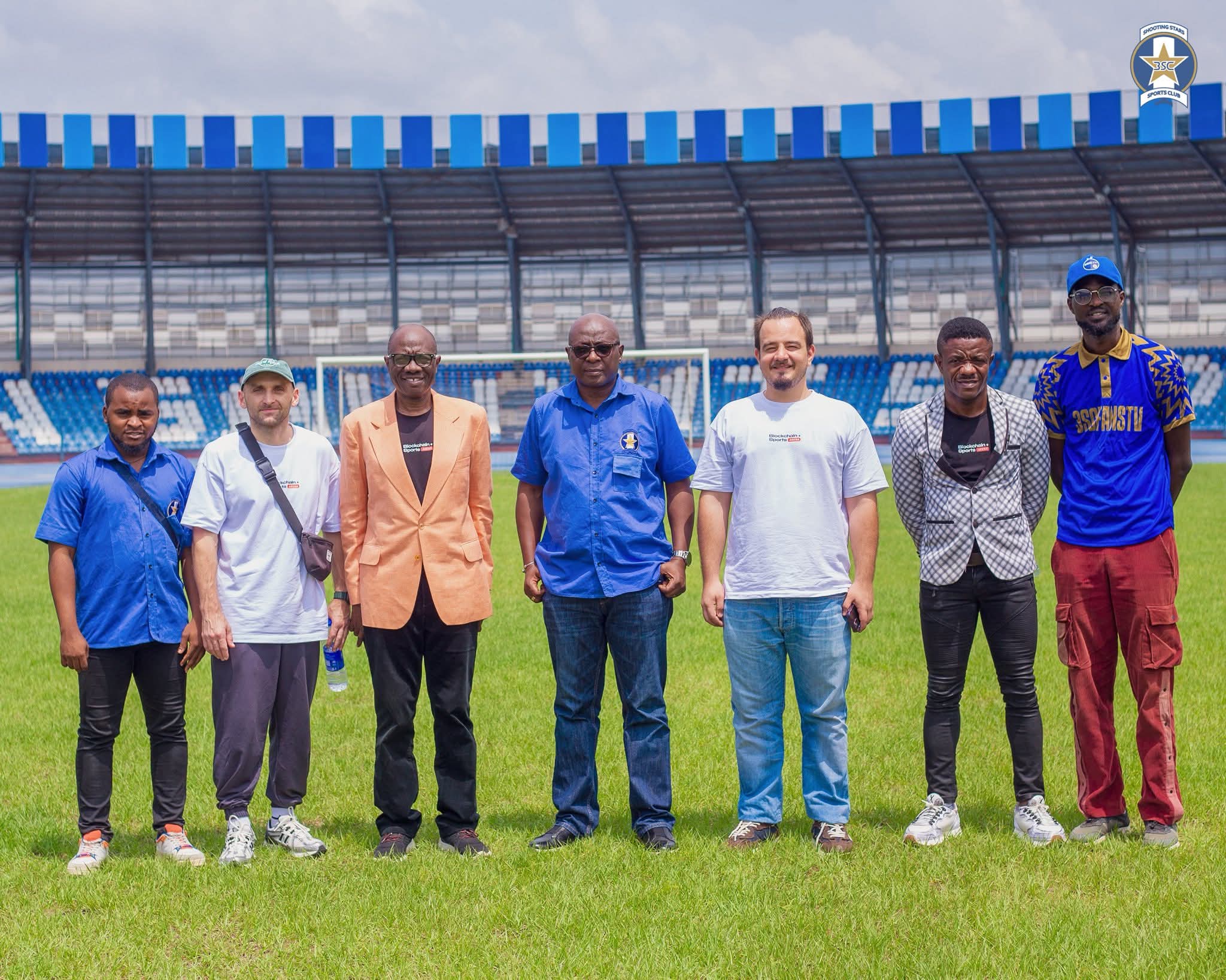 Blockchain Sports Arena Visits Shooting Stars SC