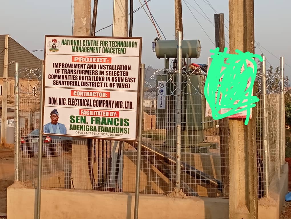 Community Applauds Osun Lawmaker for Donating Electricity Transformer
